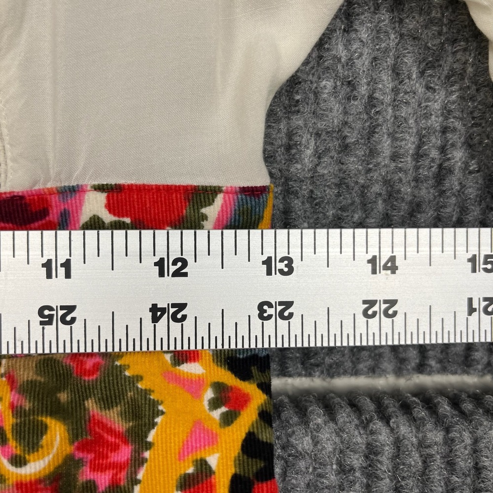 Edme & Esyllte Dress Womens 0 Easy As Pie Paisley Floral Corduroy Boho Pockets - Picture 8 of 9